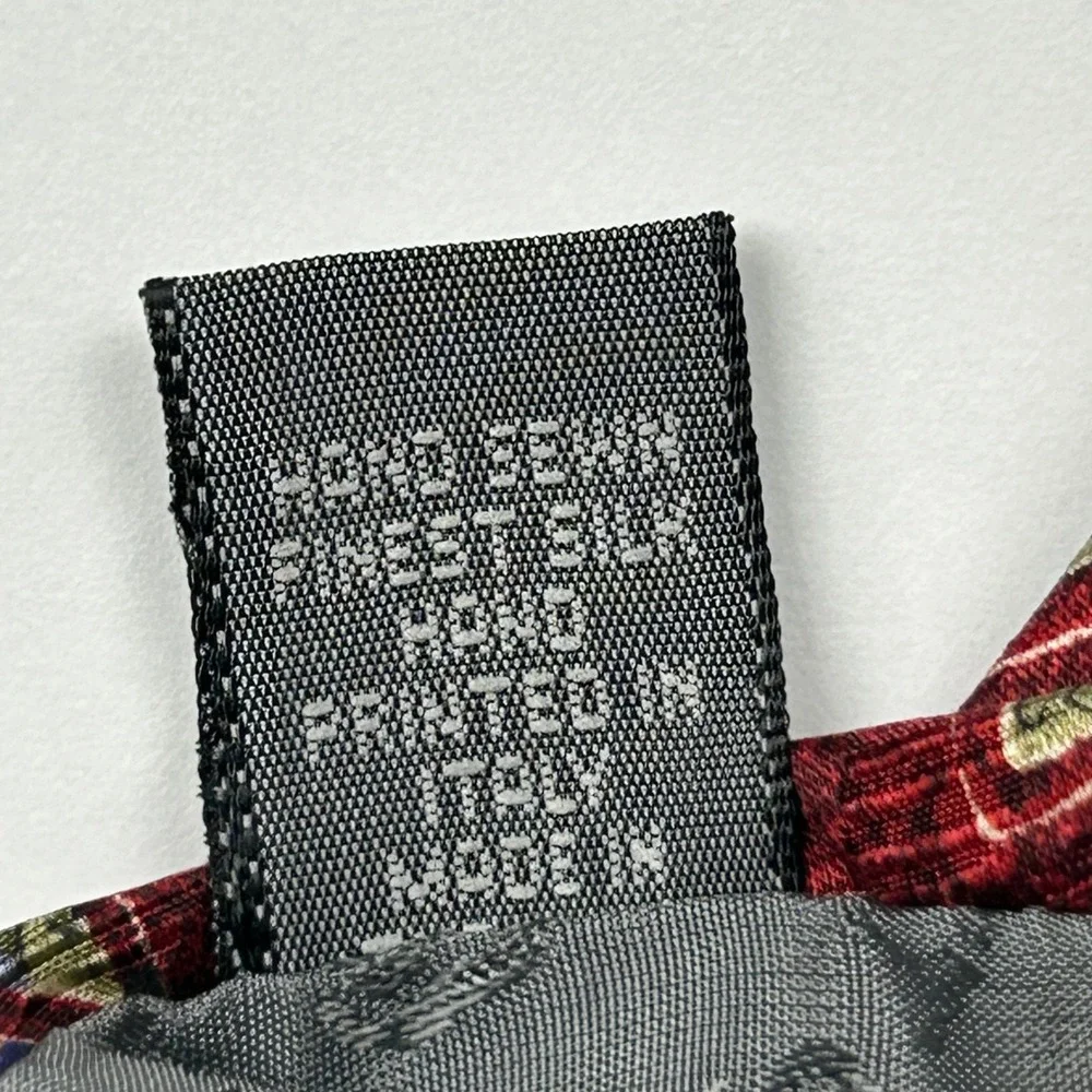 Vintage Robert Talbott‎ Best of Class Nordstrom XL Maroon Geometric Silk Tie